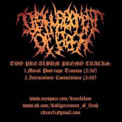 Disfigurement Of Flesh : Two Pre-Album Promo Tracks Disfigurement Of Flesh : Two Pre-Album Promo Tracks